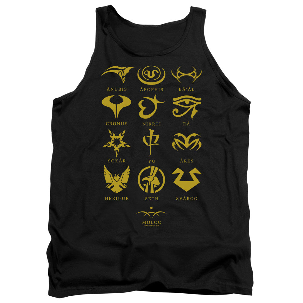 STARGATE SG1 : GOAULD CHARACTERS ADULT TANK BLACK SM