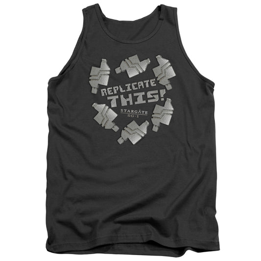 STARGATE SG1 : REPLICATE THIS ADULT TANK CHARCOAL SM