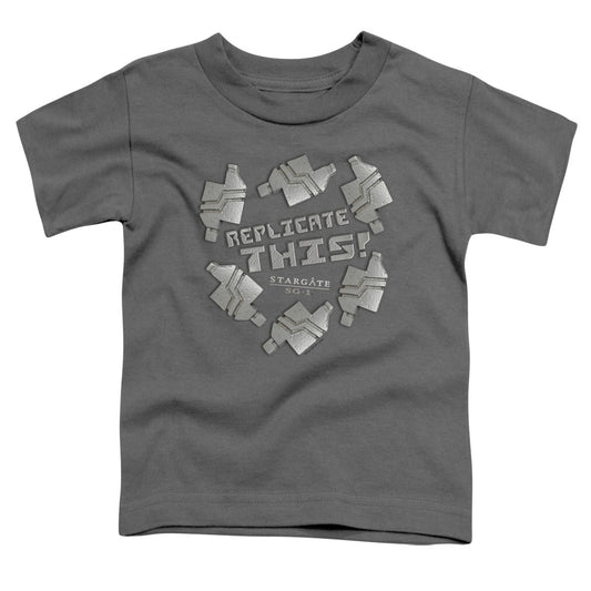 STARGATE SG1 : REPLICATE THIS S\S TODDLER TEE CHARCOAL LG (4T)