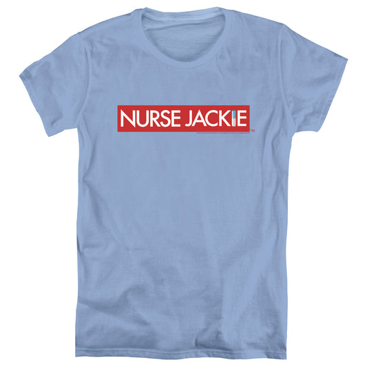 NURSE JACKIE : LOGO WOMEN'S SHORT SLEEVE CAROLINA BLUE 2X