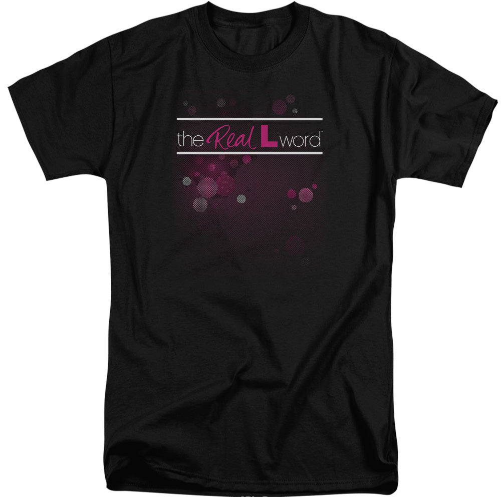 REAL L WORD : FLASHY LOGO S\S ADULT TALL BLACK 2X