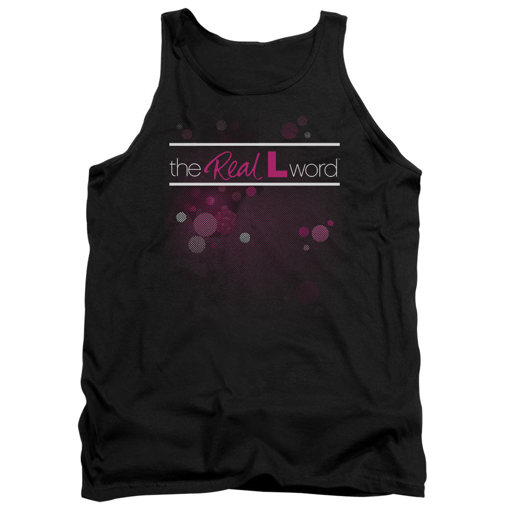 REAL L WORD : FLASHY LOGO ADULT TANK BLACK 2X