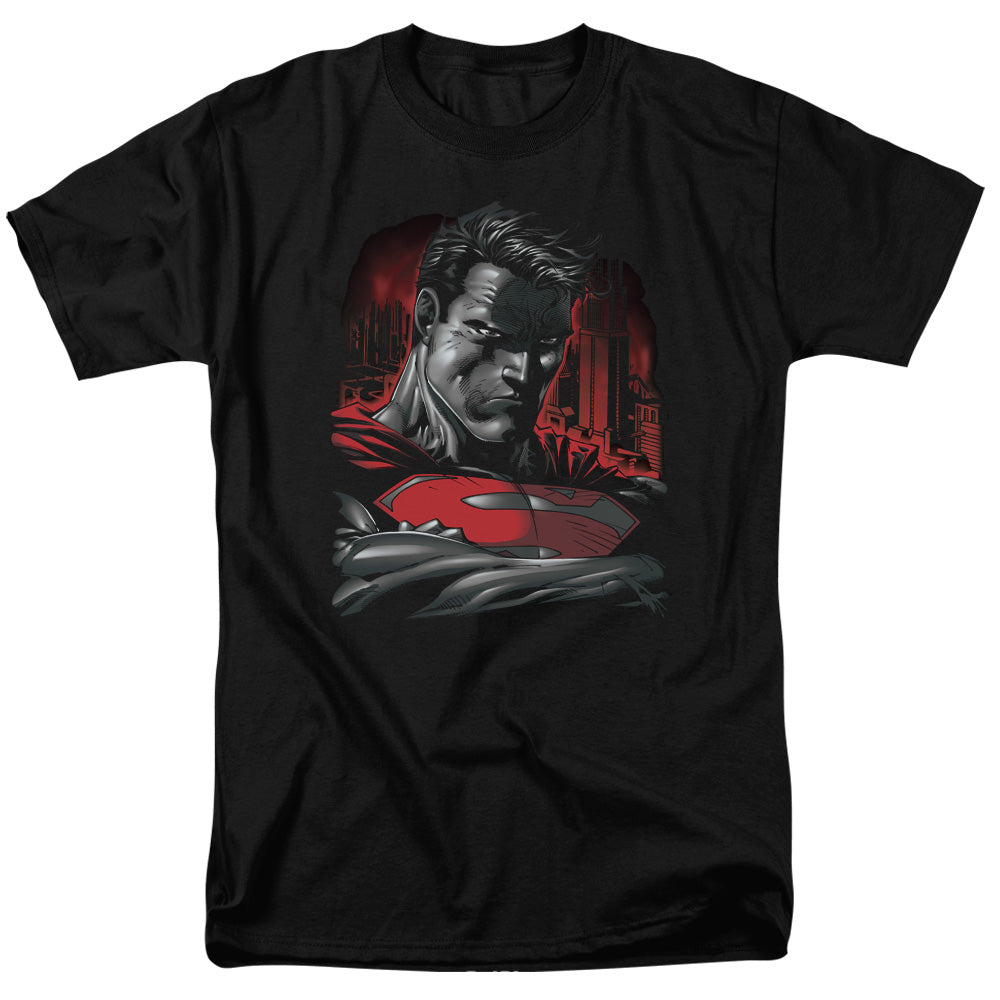 SUPERMAN : MAN OF STEEL S\S ADULT 18\1 BLACK 3X