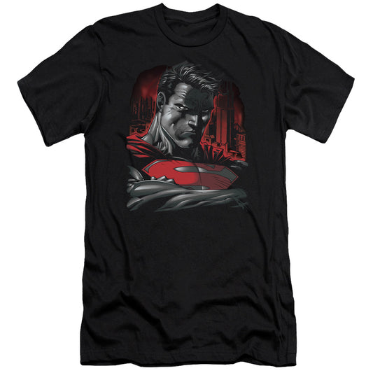 SUPERMAN : MAN OF STEEL PREMIUM CANVAS ADULT SLIM FIT 30\1 BLACK 2X