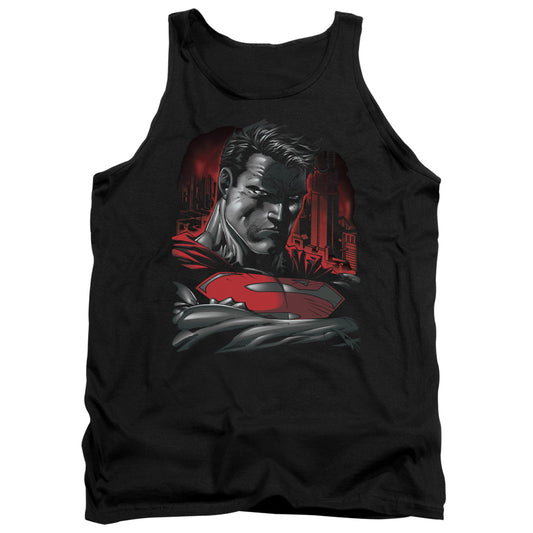 SUPERMAN : MAN OF STEEL ADULT TANK BLACK MD