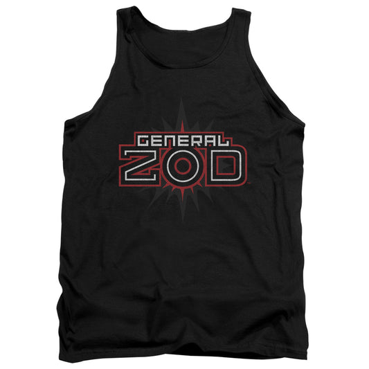 SUPERMAN : ZOD LOGO ADULT TANK BLACK 2X