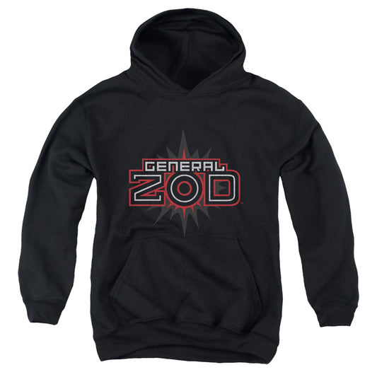 SUPERMAN : ZOD LOGO YOUTH PULL OVER HOODIE BLACK MD