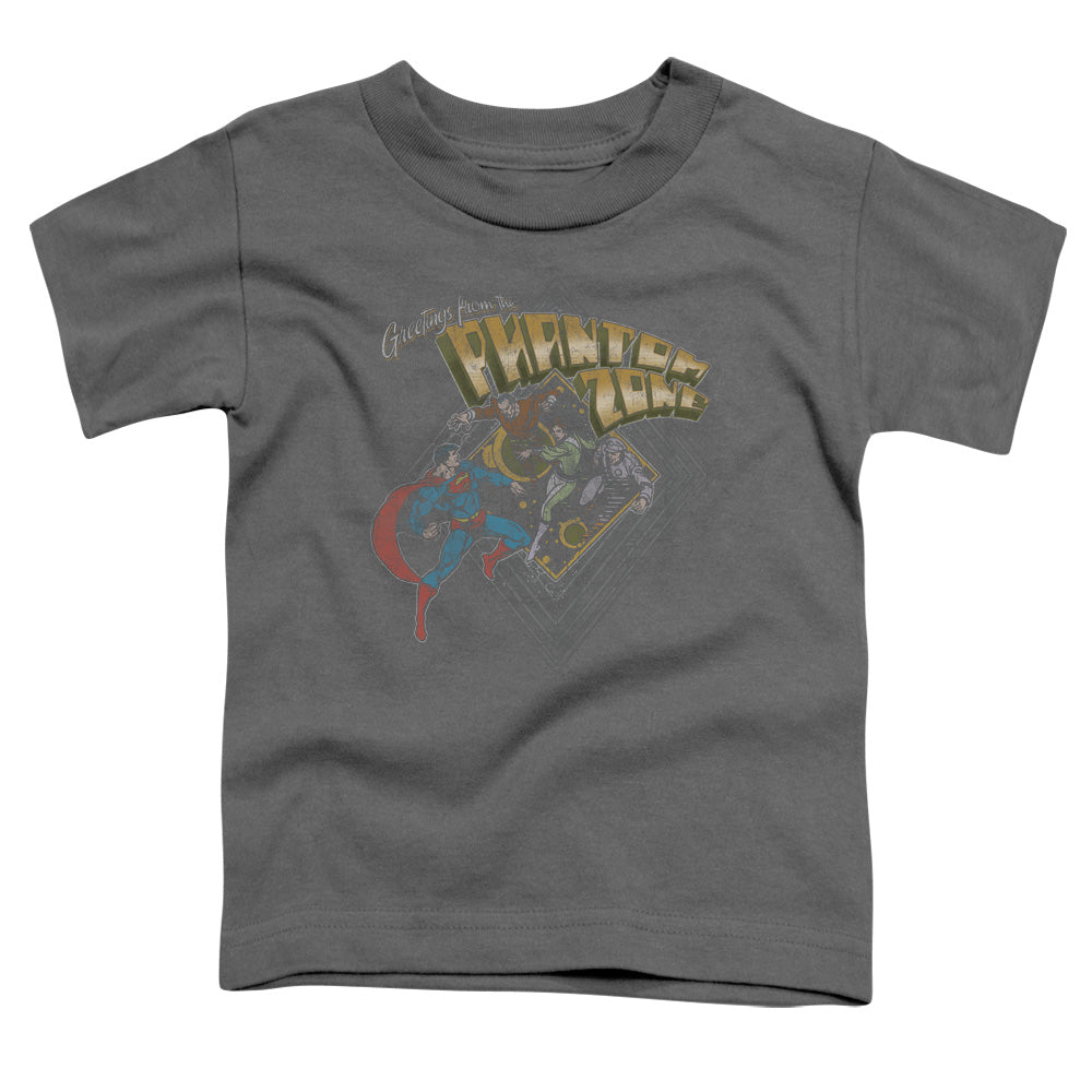 SUPERMAN : ZOD GREETINGS S\S TODDLER TEE CHARCOAL SM (2T)