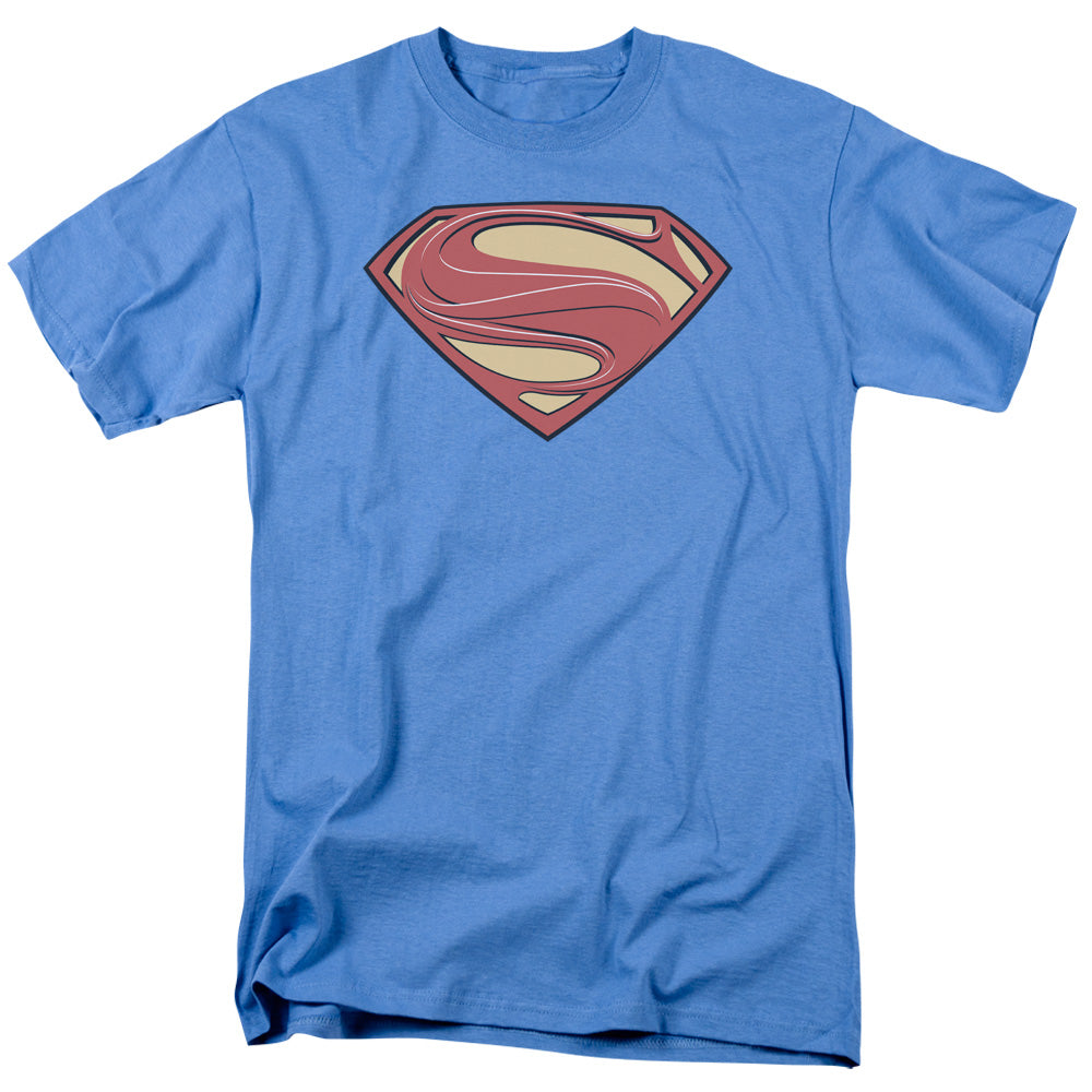 MAN OF STEEL : NEW SOLID SHIELD S\S ADULT 18\1 CAROLINA BLUE XL