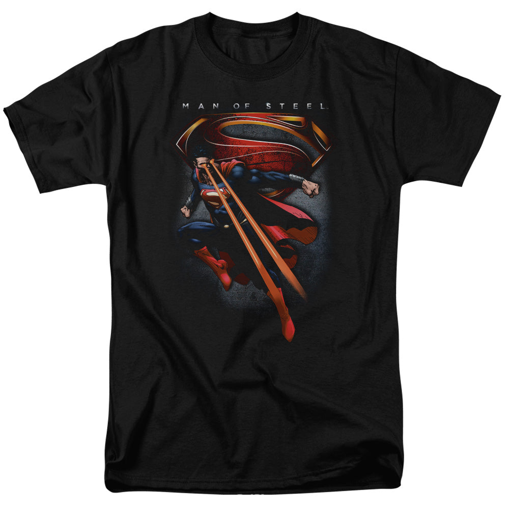 MAN OF STEEL : SYMBOLIC SUPERMAN S\S ADULT 18\1 BLACK 5X