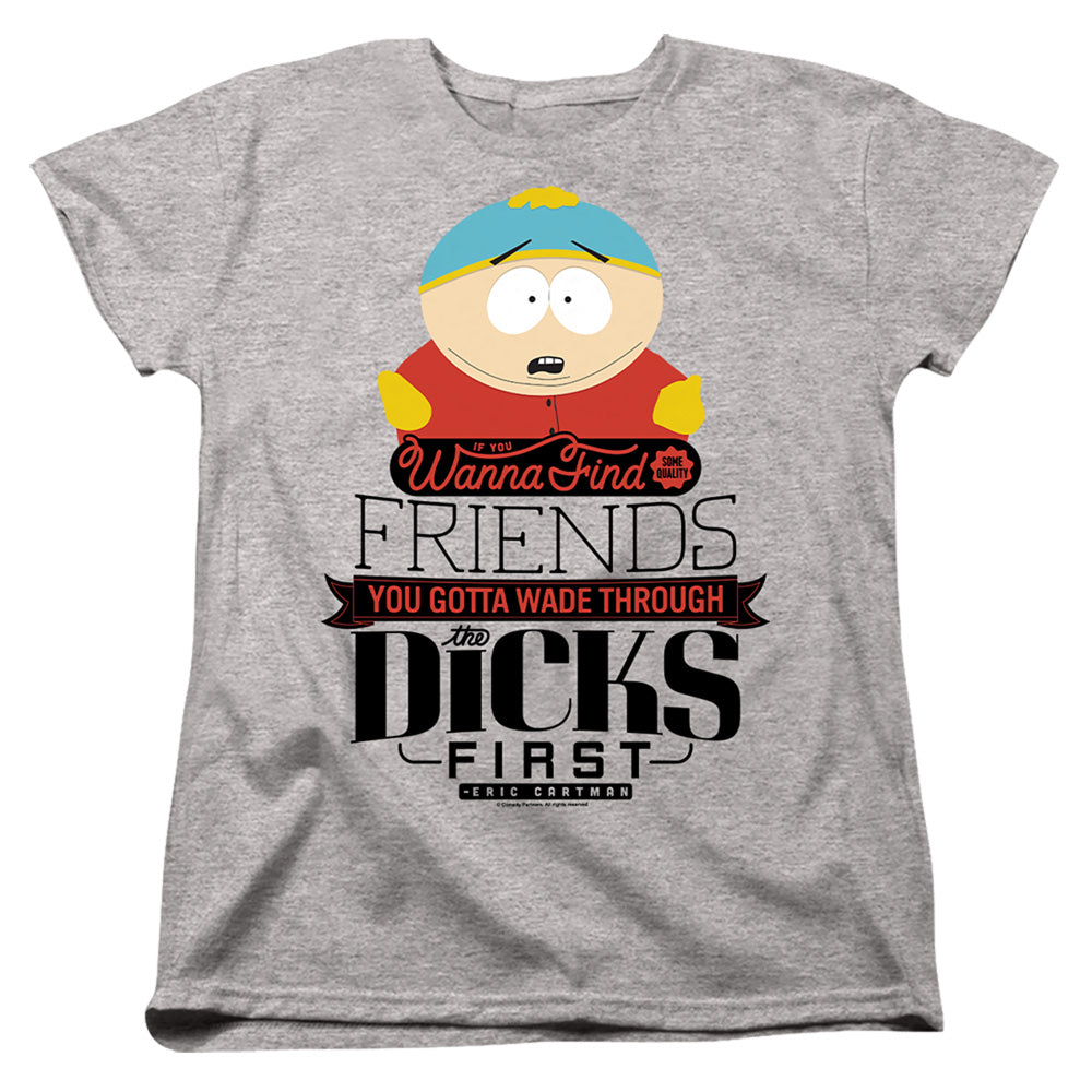 SOUTH PARK : WADE THROUGH DICKS WOMENS SHORT SLEEVE Athletic Heather MD