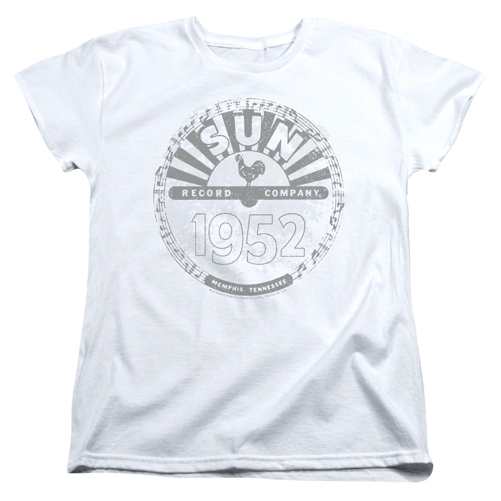 SUN RECORDS : CRUSTY LOGO S\S WOMENS TEE White LG