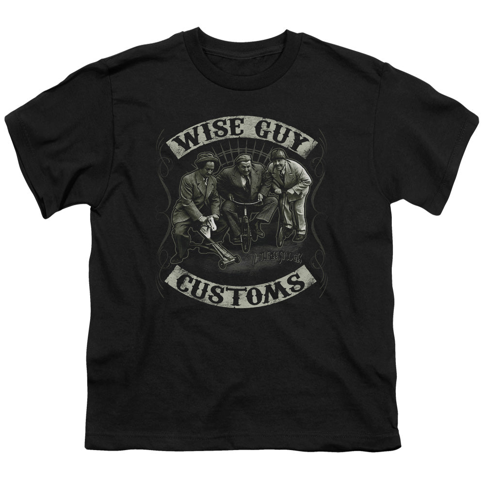 THREE STOOGES : WISE GUY CUSTOMS S\S YOUTH 18\1 Black LG