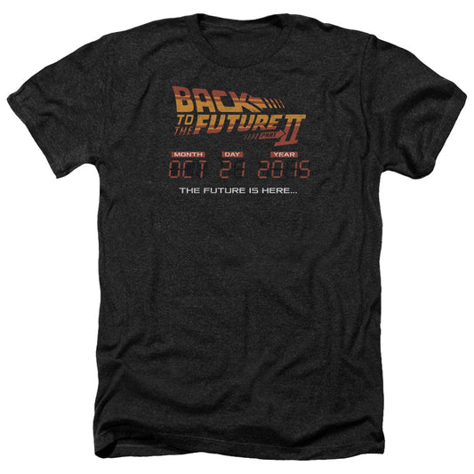 BACK TO THE FUTURE II : FUTURE IS HERE ADULT HEATHER BLACK XL