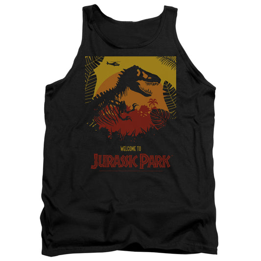 JURASSIC PARK : WELCOME TO JURASSIC PARK ADULT TANK Black 2X