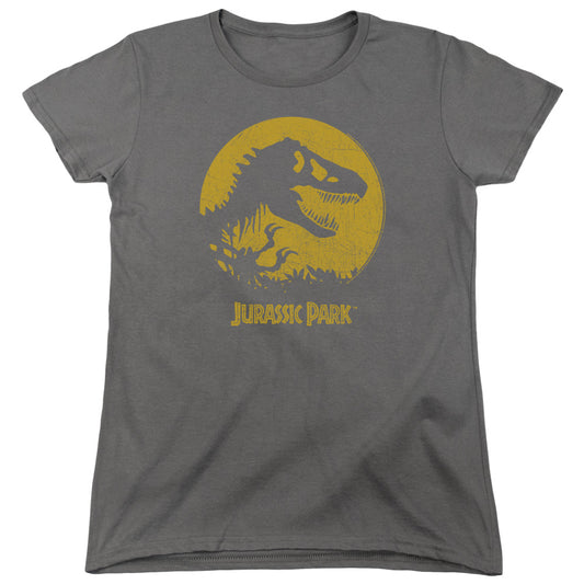 JURASSIC PARK : T WOMENS SHORT SLEEVE Charcoal MD