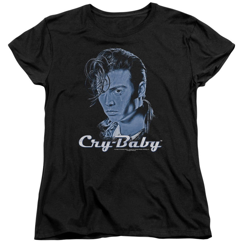 CRY BABY : KING CRY BABY S\S WOMENS TEE BLACK LG