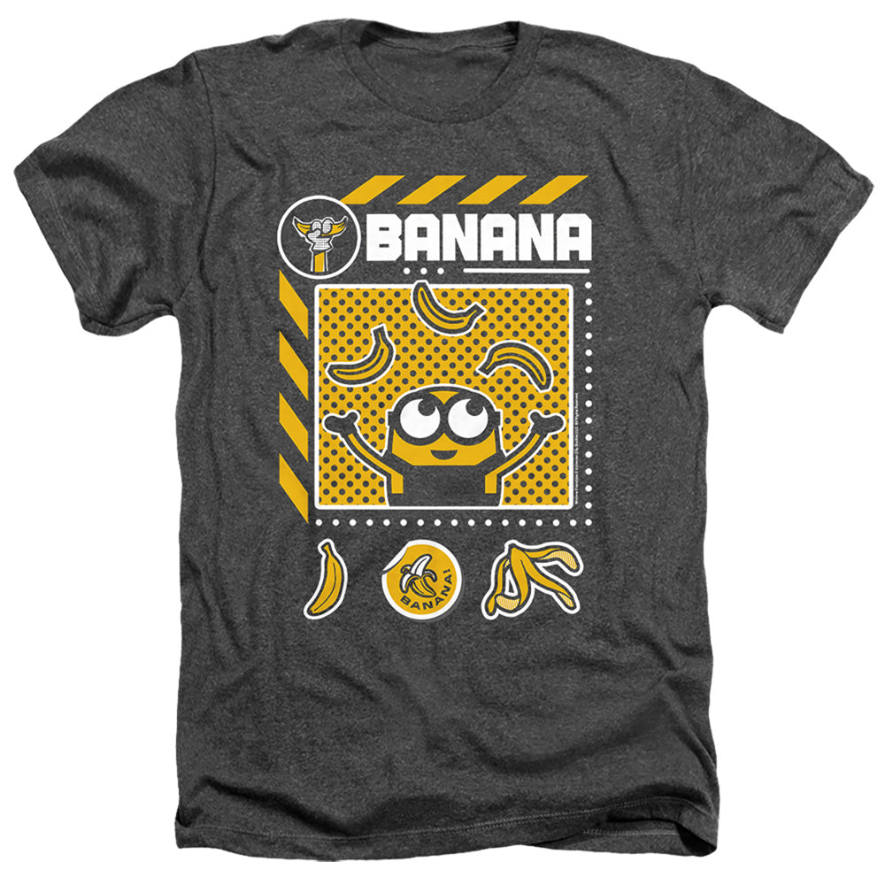 MINIONS : BANANA ICONS ADULT HEATHER Charcoal 2X