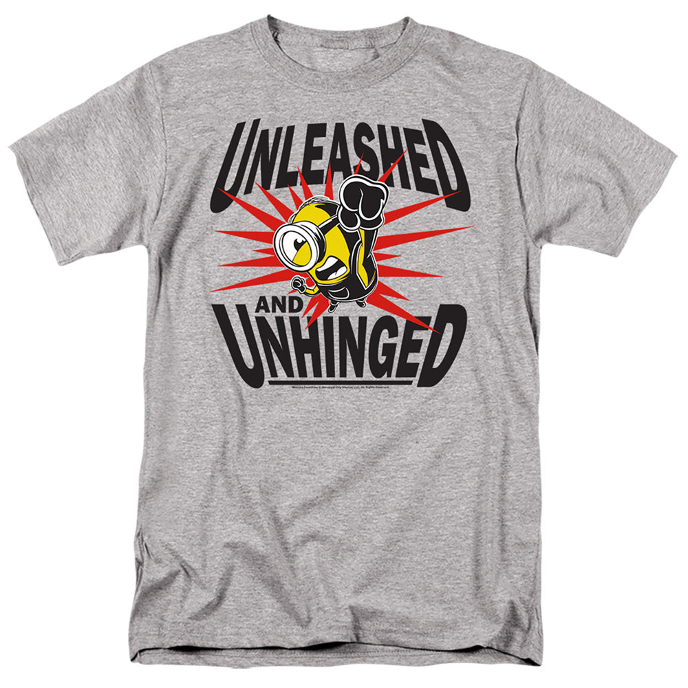 MINIONS : UNLEASHED AND UNHINGED S\S ADULT 18\1 Athletic Heather 2X