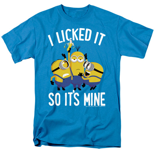 MINIONS : I LICKED IT SO IT'S MINE S\S ADULT 18\1 Turquoise 2X