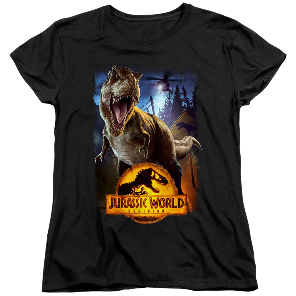 JURASSIC WORLD : NO MORE FENCES WOMENS SHORT SLEEVE Black SM