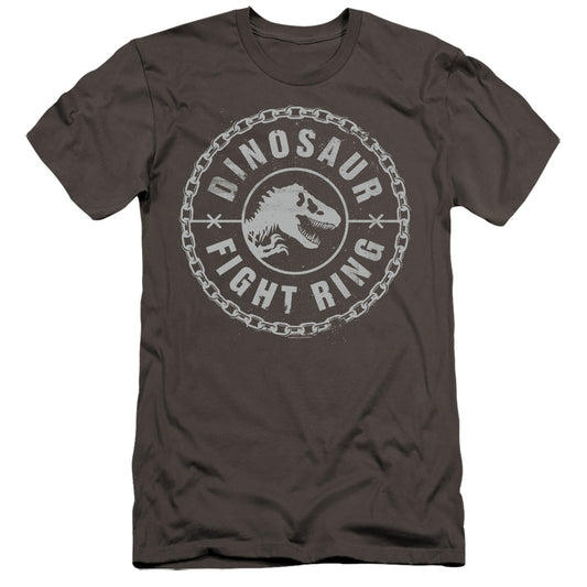 JURASSIC WORLD : DINO FIGHT RING  PREMIUM CANVAS ADULT SLIM FIT 30\1 Charcoal 2X