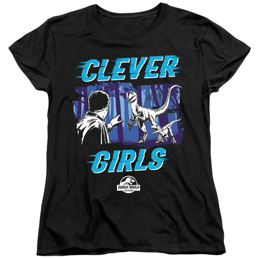 JURASSIC WORLD : DOMINIONS CLEVER GIRL WOMENS SHORT SLEEVE Black 2X