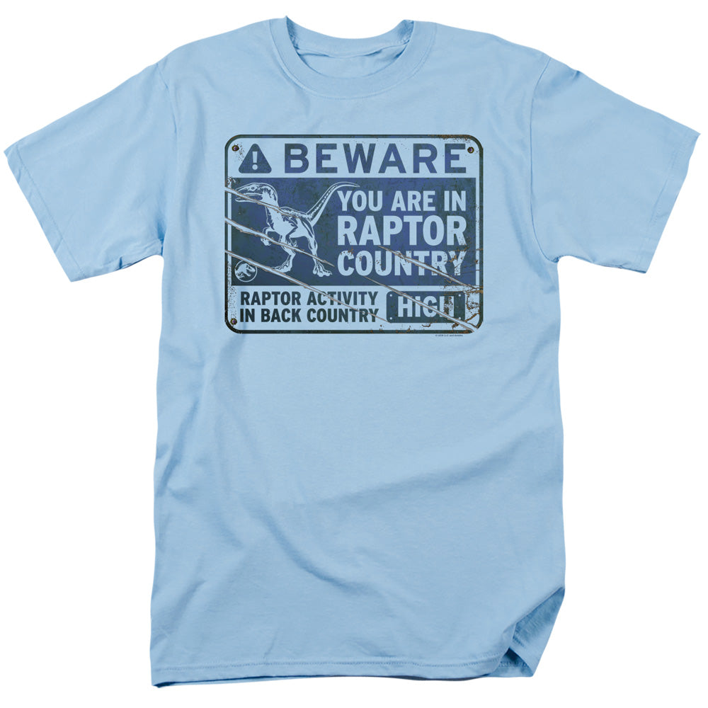 JURASSIC WORLD : RAPTOR SIGN S\S ADULT 18\1 Light Blue 2X