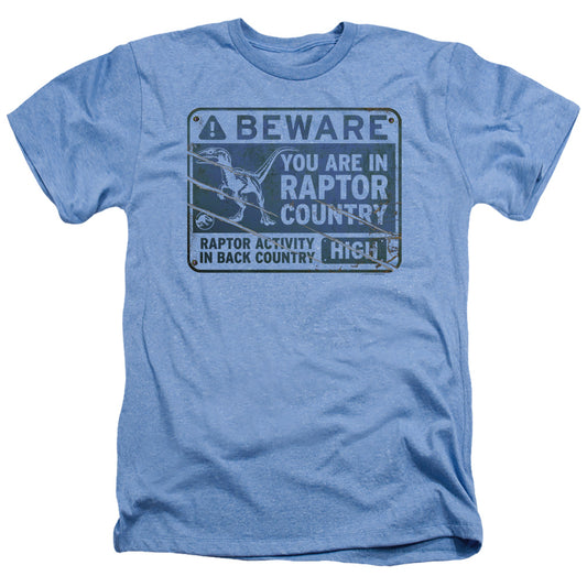 JURASSIC WORLD : RAPTOR SIGN ADULT HEATHER Light Blue 2X