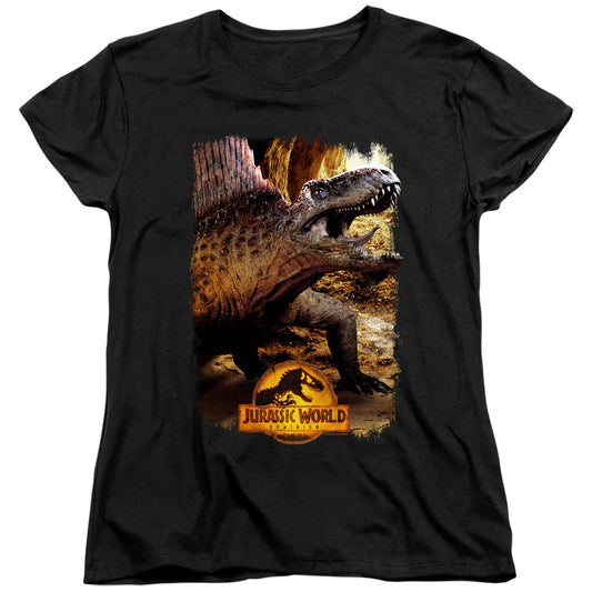 JURASSIC WORLD : DIMETRODON BEAUTY SHOT WOMENS SHORT SLEEVE Black 2X