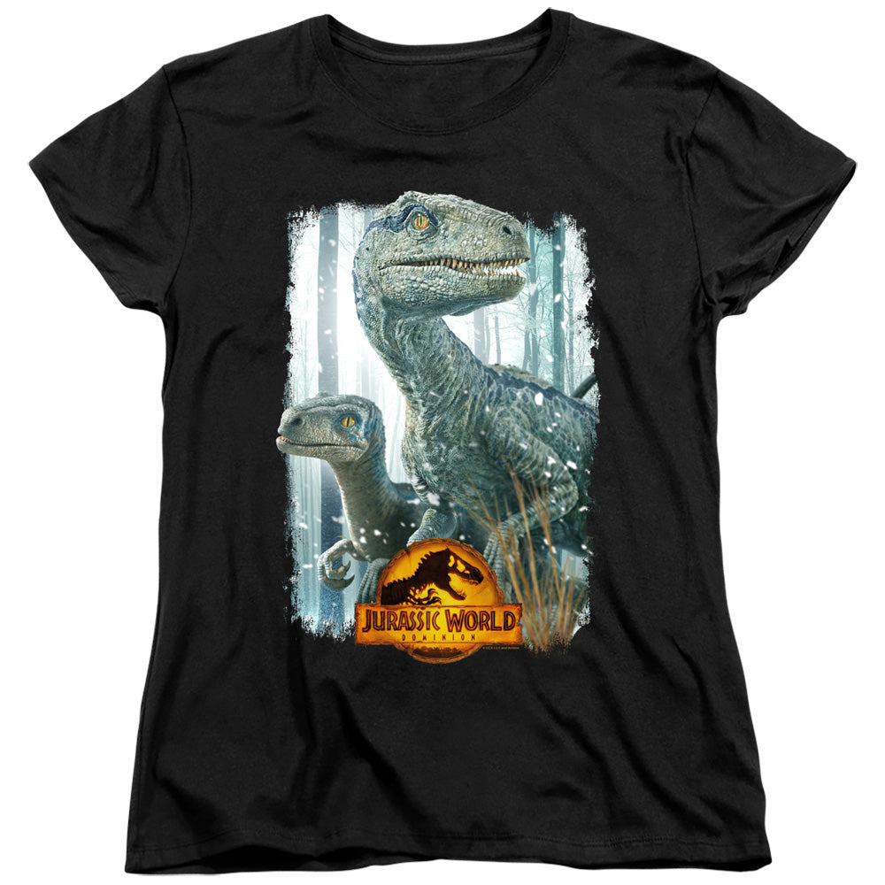 JURASSIC WORLD : BLUE BEAUTY SHOT WOMENS SHORT SLEEVE Black SM