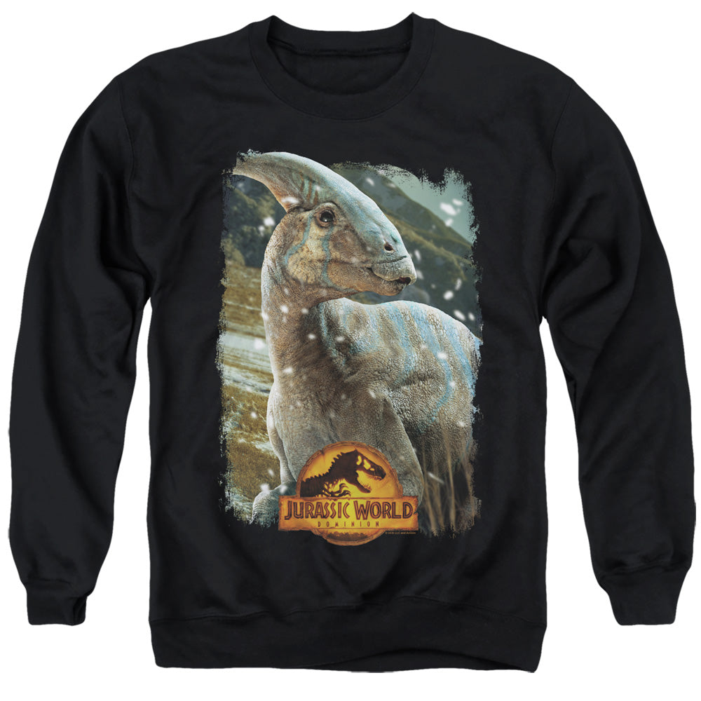 JURASSIC WORLD : PARASAUROLOPHUS BEAUTY SHOT ADULT CREW SWEAT Black LG