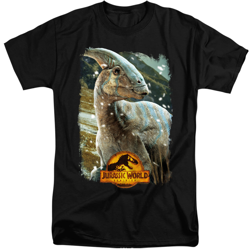 JURASSIC WORLD : PARASAUROLOPHUS BEAUTY SHOT ADULT TALL FIT SHORT SLEEVE Black 2X