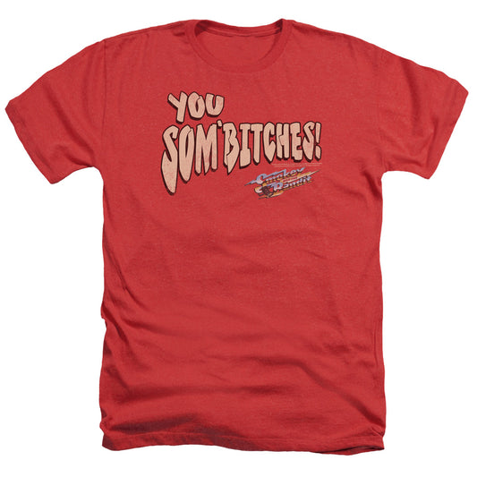 SMOKEY AND THE BANDIT : SUMBITCH ADULT HEATHER RED 2X