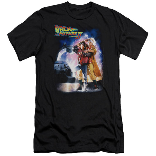 BACK TO THE FUTURE II : POSTER PREMIUM CANVAS ADULT SLIM FIT 30\1 BLACK 2X