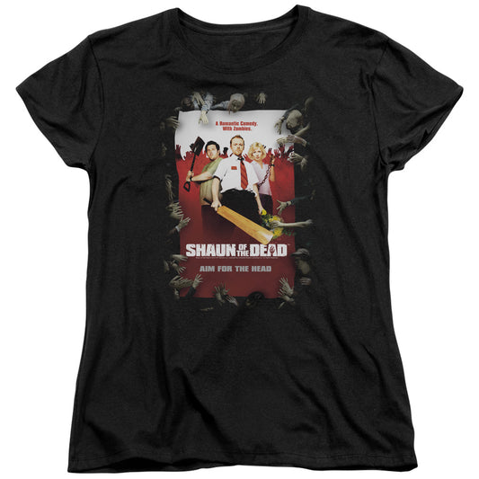 SHAUN OF THE DEAD : POSTER S\S WOMENS TEE BLACK 2X