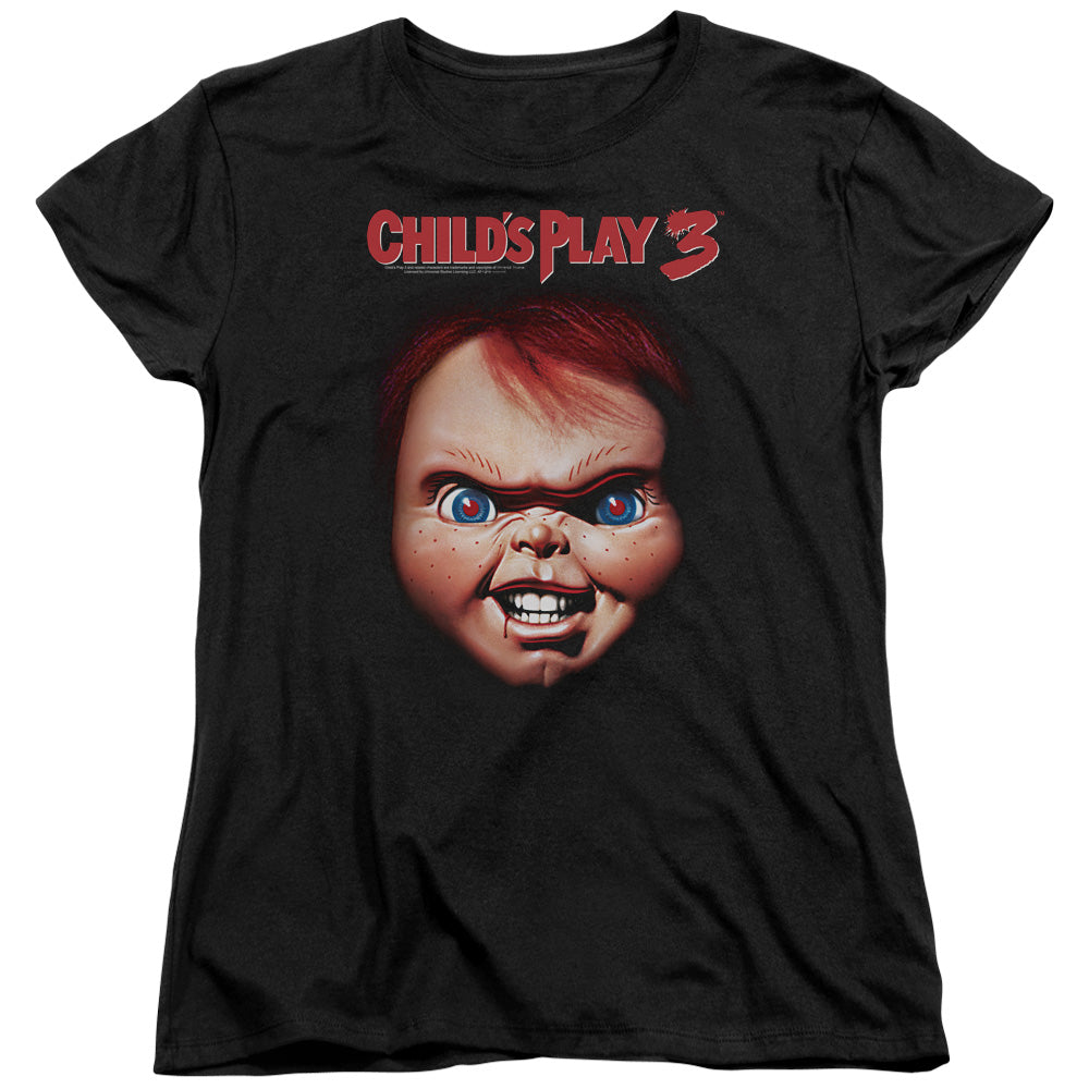 CHILD'S PLAY 3 : CHUCKY S\S WOMENS TEE BLACK 2X