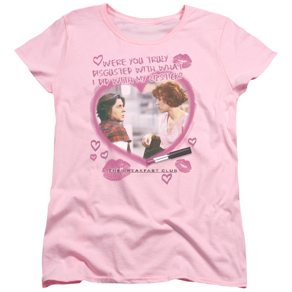 BREAKFAST CLUB : LIPSTICK S\S WOMENS TEE PINK 2X