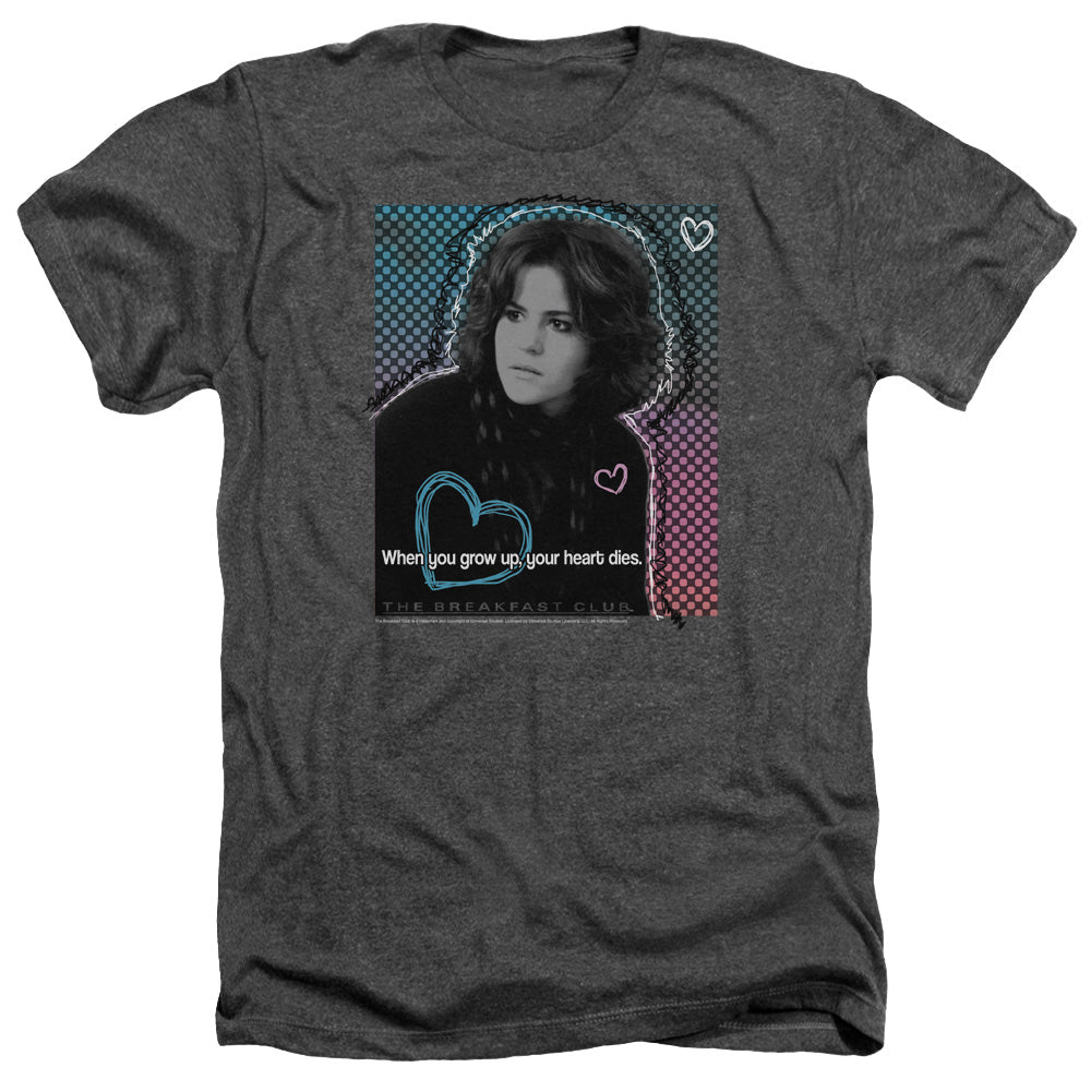 BREAKFAST CLUB : HEART DIES ADULT HEATHER Charcoal SM