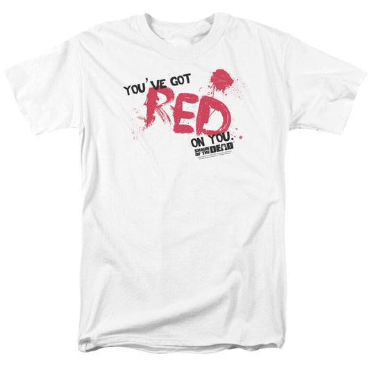 SHAUN OF THE DEAD : RED ON YOU S\S ADULT 18\1 WHITE XL