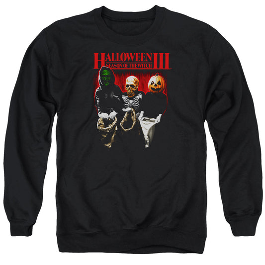 HALLOWEEN III : TRICK OR TREAT ADULT CREW NECK SWEATSHIRT BLACK 2X