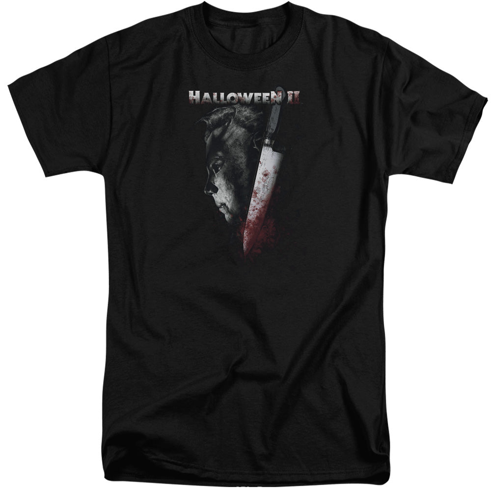 HALLOWEEN II : COLD GAZE S\S ADULT TALL BLACK 2X