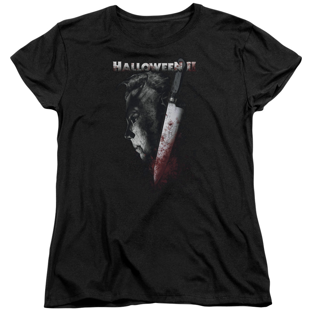 HALLOWEEN II : COLD GAZE S\S WOMENS TEE BLACK LG