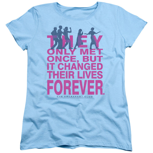 BREAKFAST CLUB : FOREVER S\S WOMENS TEE LIGHT BLUE XL