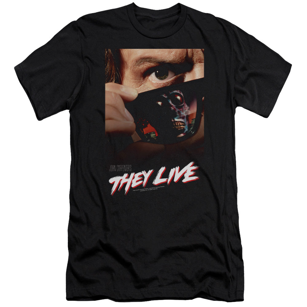 THEY LIVE : POSTER PREMIUM CANVAS ADULT SLIM FIT 30\1 BLACK 2X