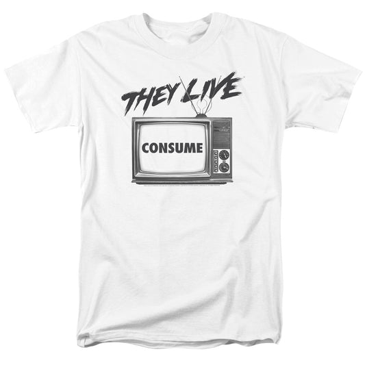 THEY LIVE : CONSUME S\S ADULT 18\1 WHITE SM