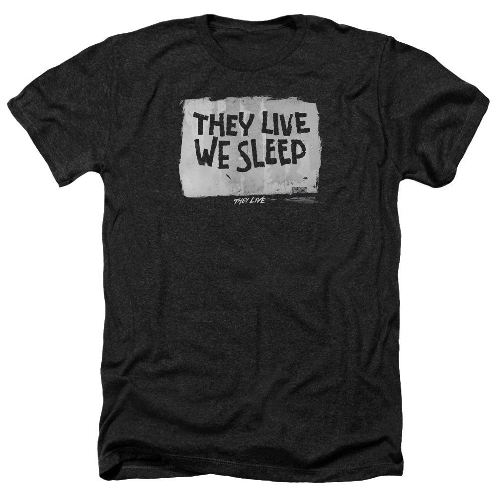 THEY LIVE : WE SLEEP ADULT HEATHER BLACK 2X