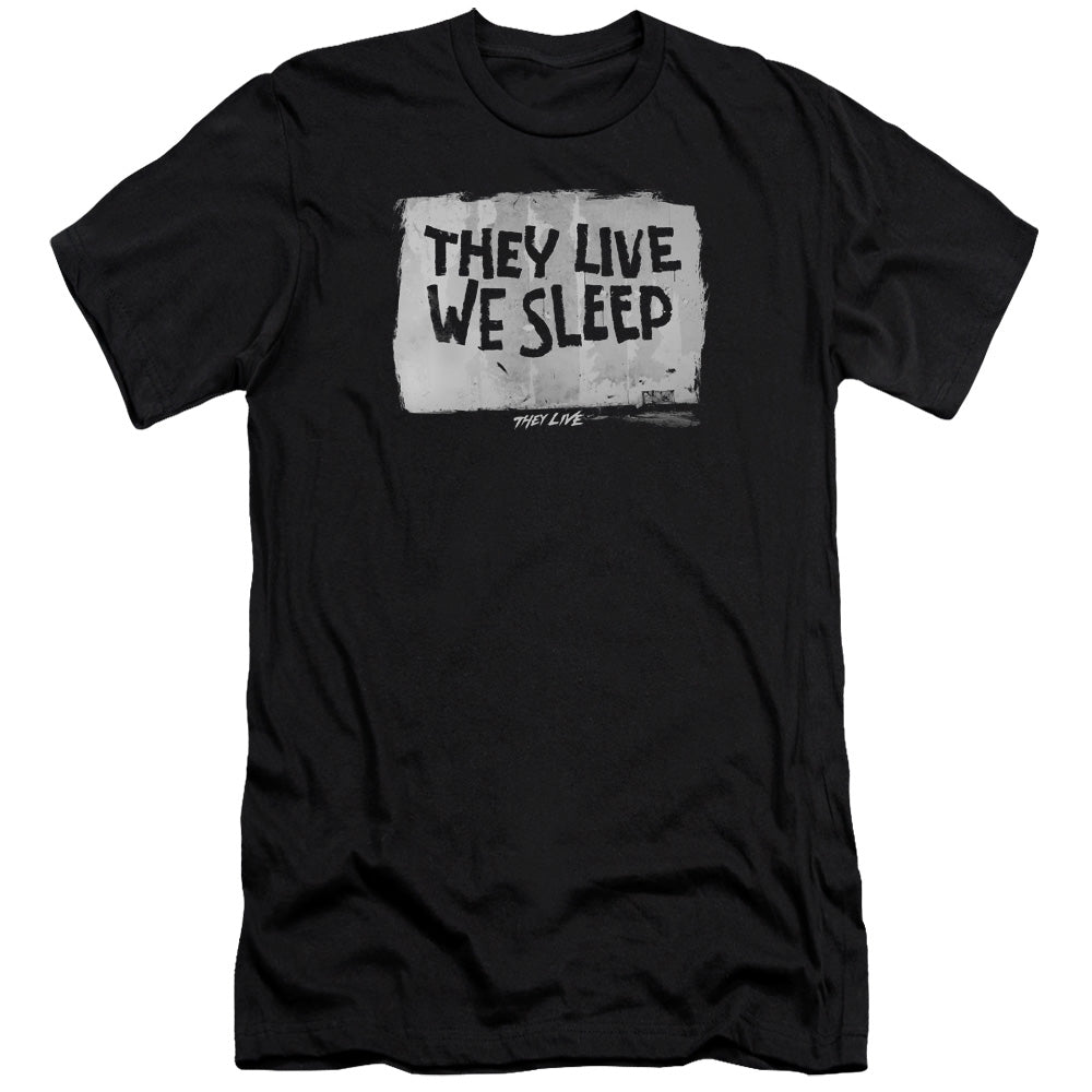 THEY LIVE : WE SLEEP PREMIUM CANVAS ADULT SLIM FIT 30\1 BLACK 2X