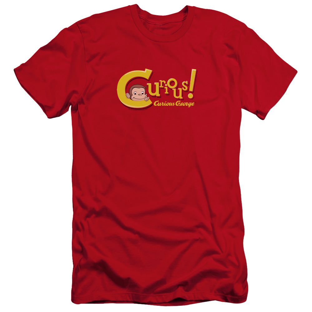 CURIOUS GEORGE : CURIOUS PREMIUM CANVAS ADULT SLIM FIT 30\1 RED 2X