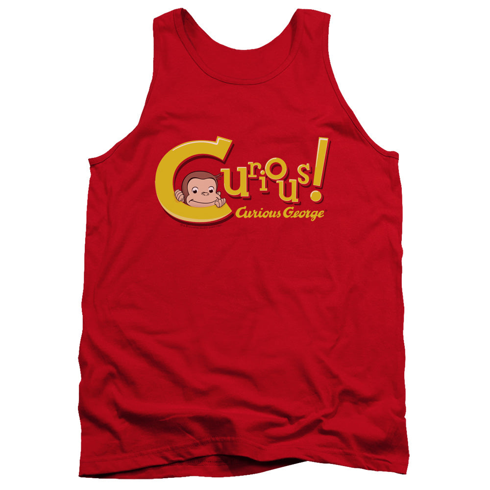 CURIOUS GEORGE : CURIOUS ADULT TANK Red SM